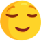Relieved Face emoji on Messenger